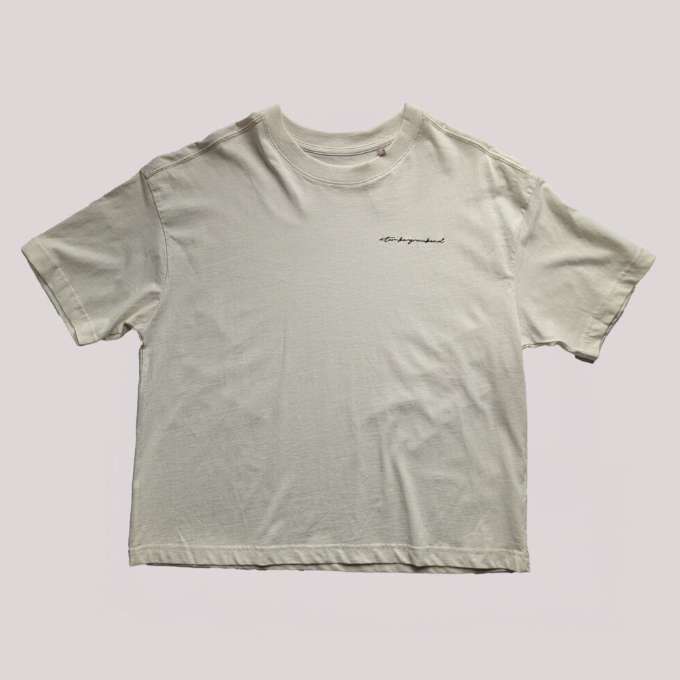 Einzelstück T-Shirt cropped Oversize Damen Gr. S