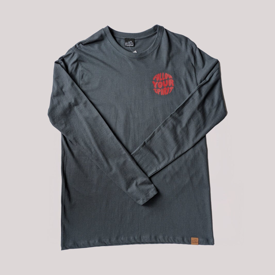 Einzelstück Longsleeve "Wegweiser" Herren Gr. M