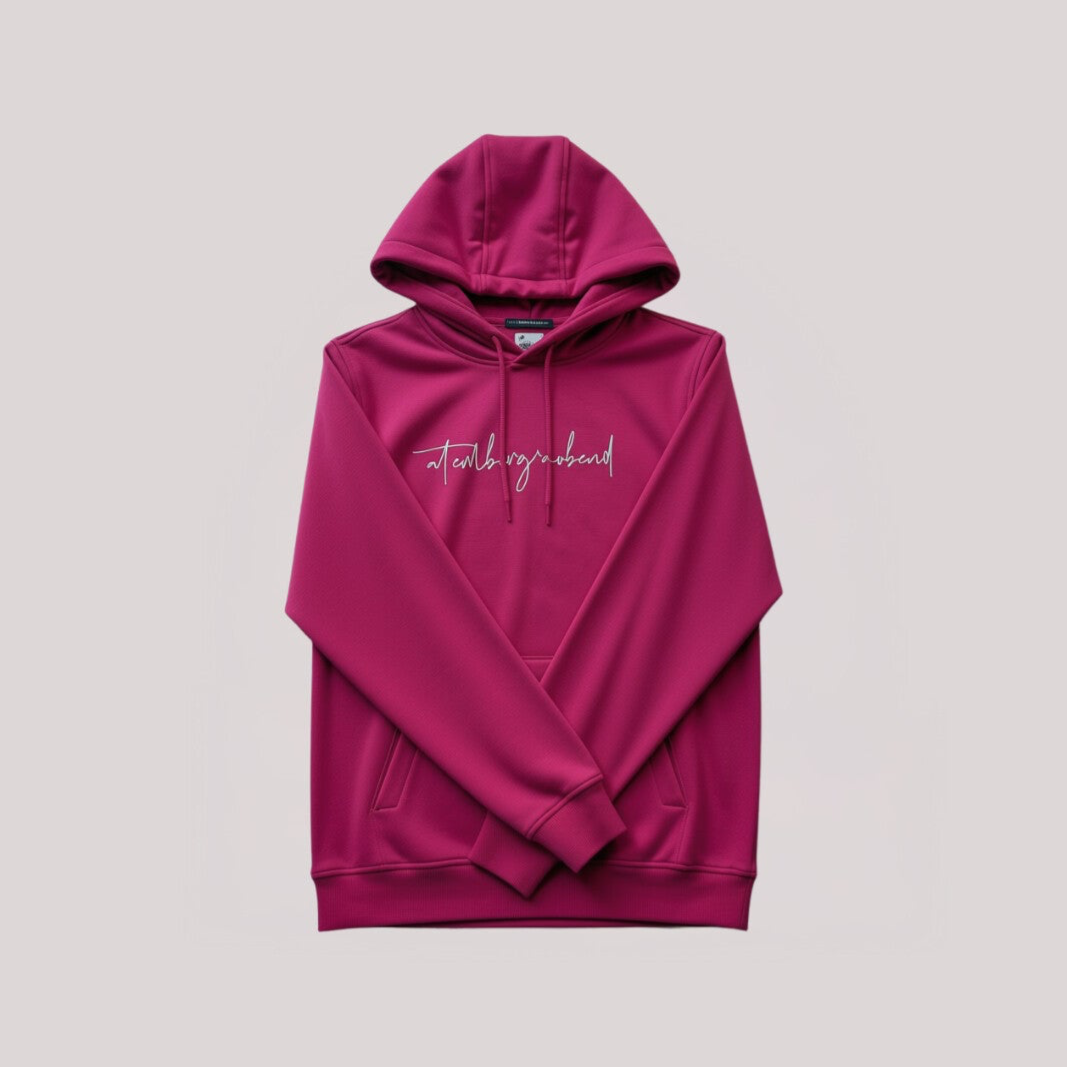 Hoodie „atembergraubend“ – Pink unisex Gr.L