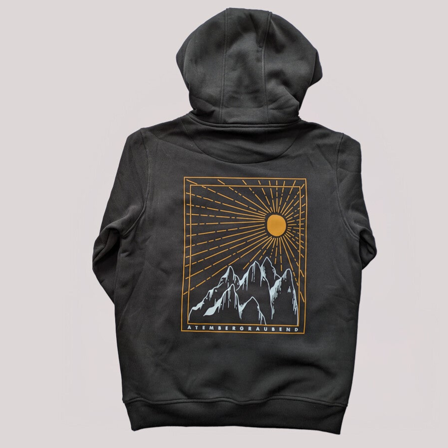 Hoodie "Bergidylll"  Schwarz