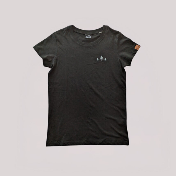 Damen T-Shirt "Vanlife" schwarz Gr.S Backprint