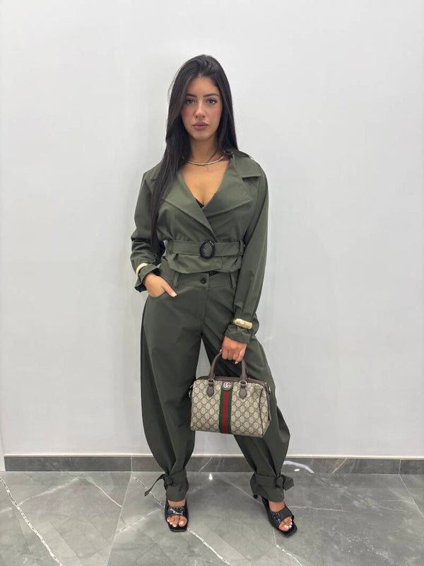 Cordinato Eleonora - Verde Militare