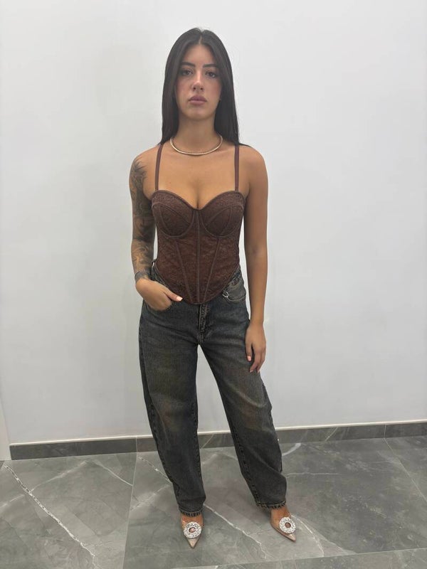 Corpetto carmen - Marrone