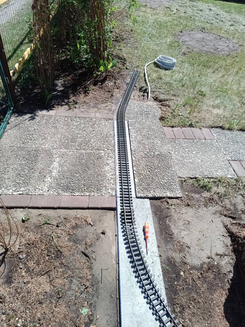 Garenbahn Spur G - Bau