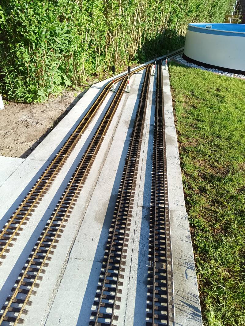 Garenbahn Spur G - Strecke mit Signale