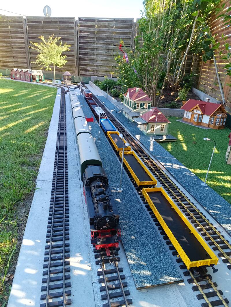 Garenbahn Spur G - Bahnhof Bahnsteig Zug