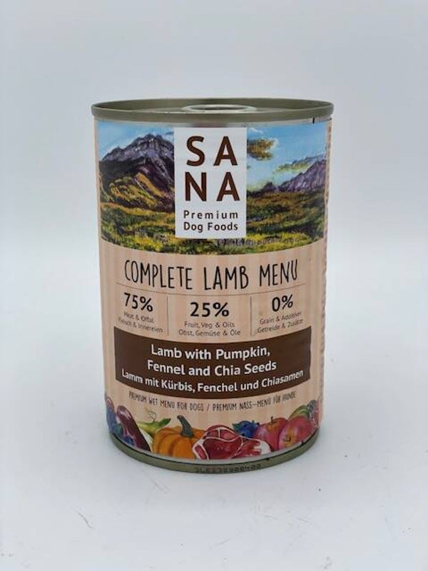 Complete lamb menu 400 gram