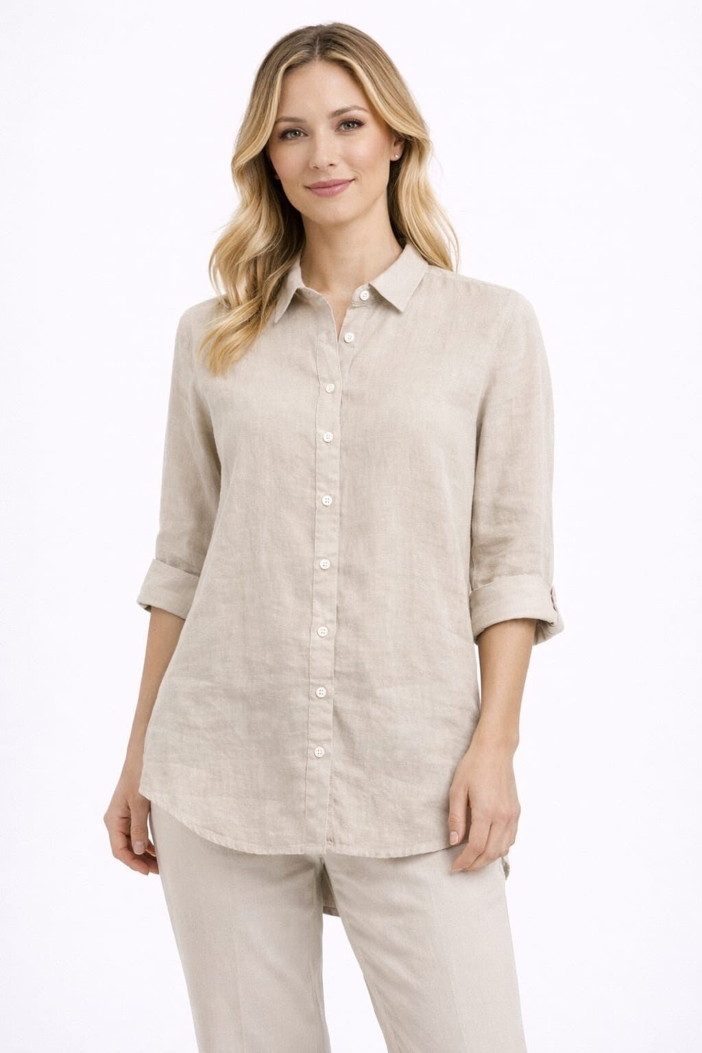 Camicia 100% Puro Lino Donna Zelino