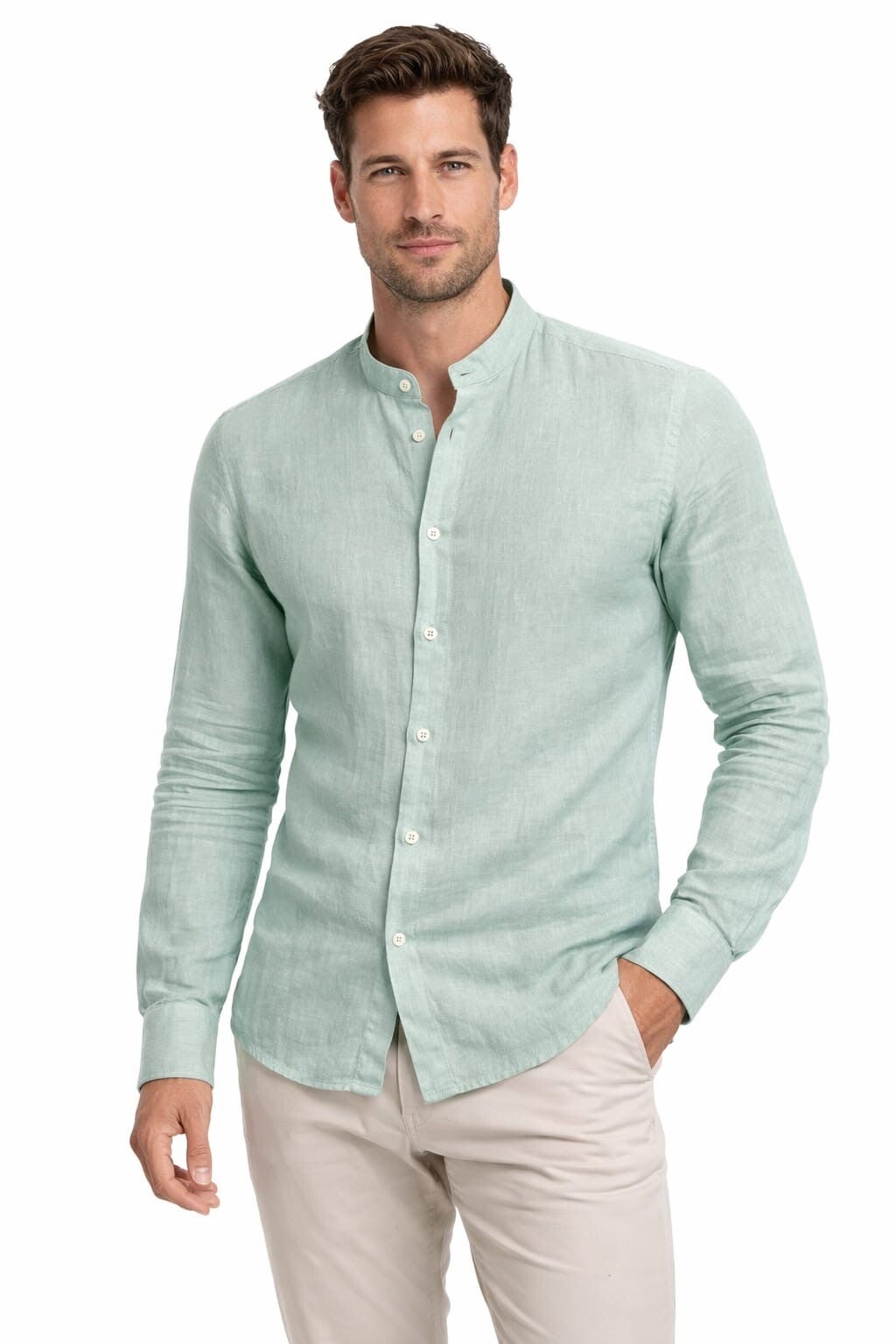 Camicia 100% Puro Lino Uomo Zelino