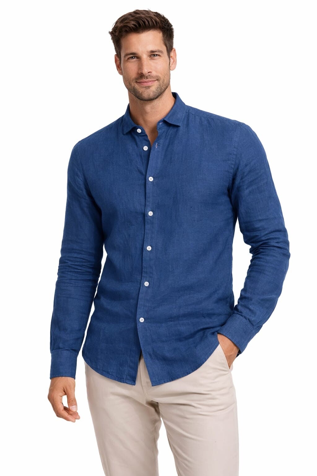 Camicia 100% Puro Lino Uomo Zelino