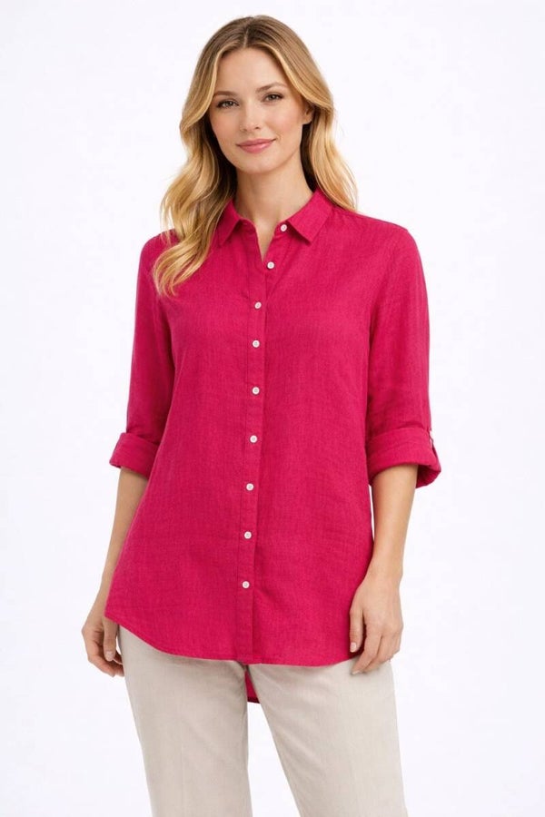 Camicia 100% Puro Lino Donna