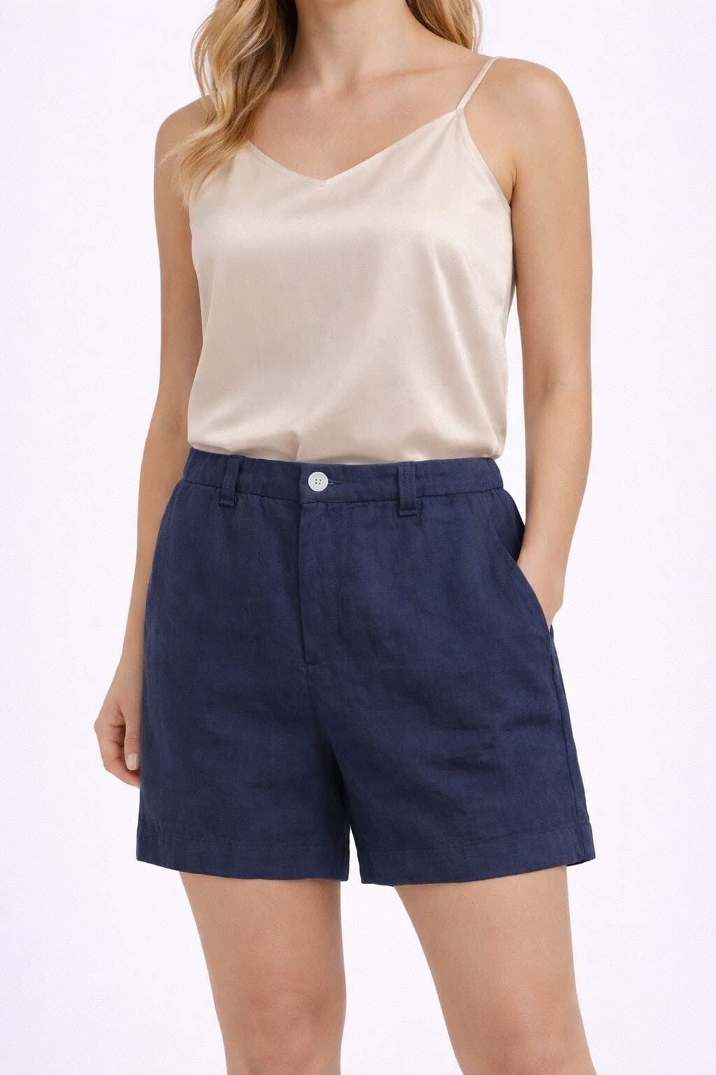 Shorts 100% Puro Lino Donna Zelino