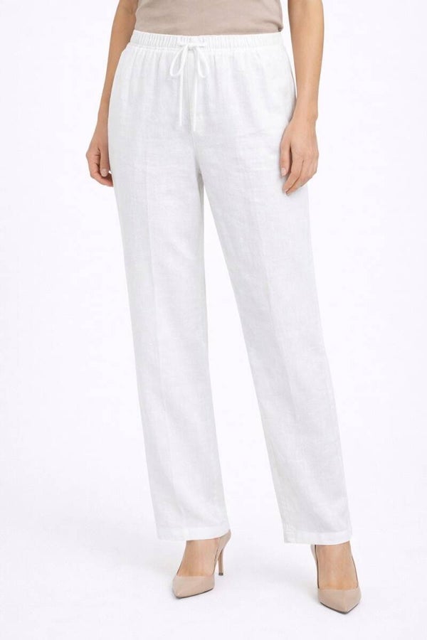 Pantalone 100% Puro Lino Donna Zelino