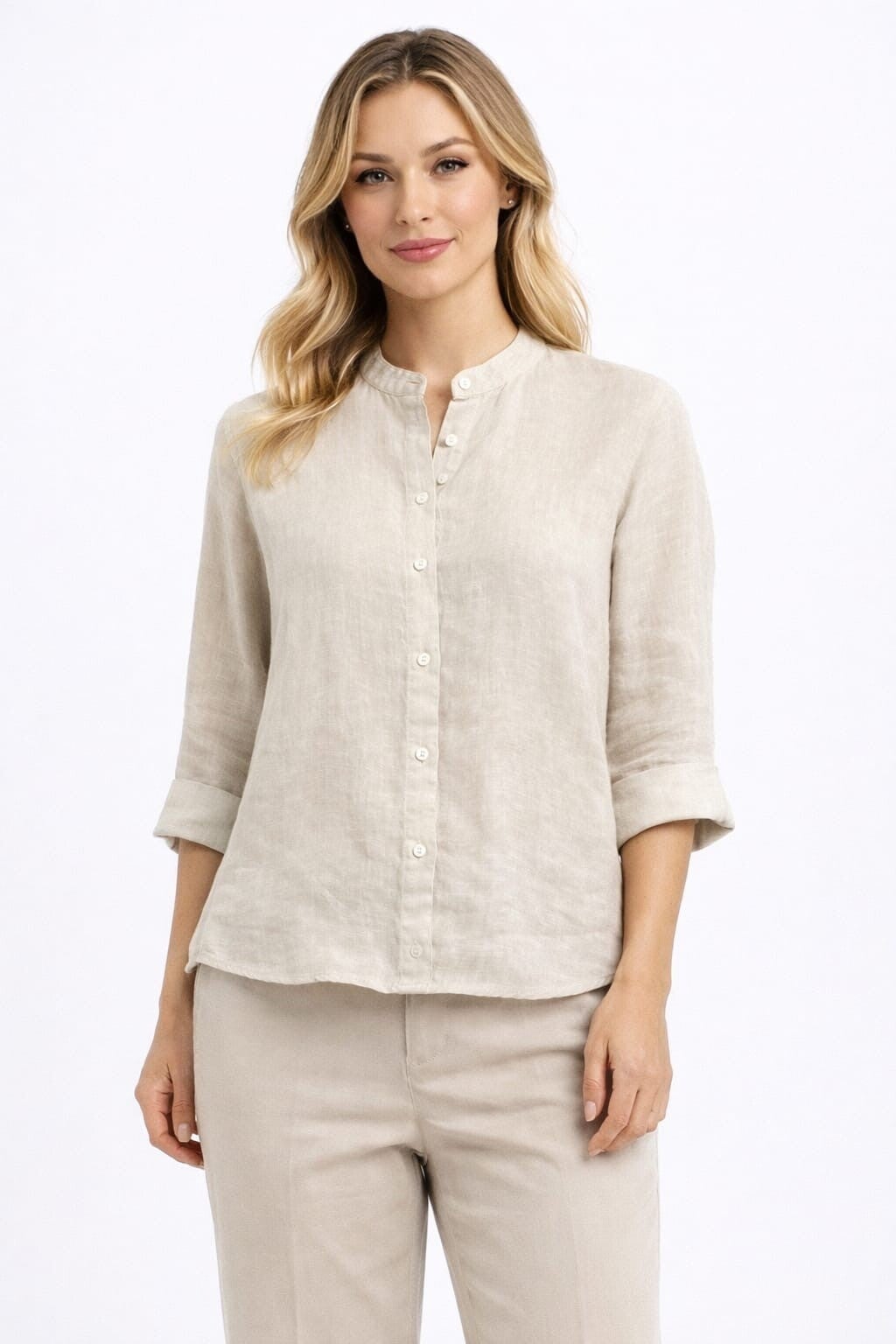 Camicia 100% Puro Lino Donna Manica a 3/4