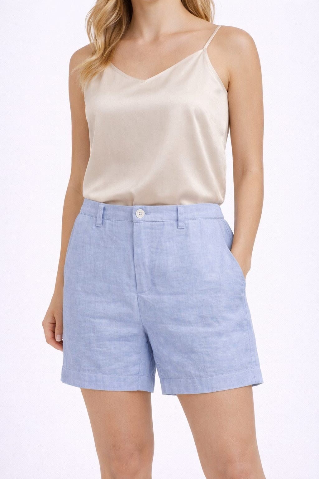 Shorts 100% Puro Lino Donna Zelino