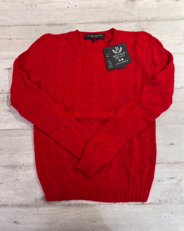 Maglione 100% Puro Cashmere Donna Ralph Lauren taglia S