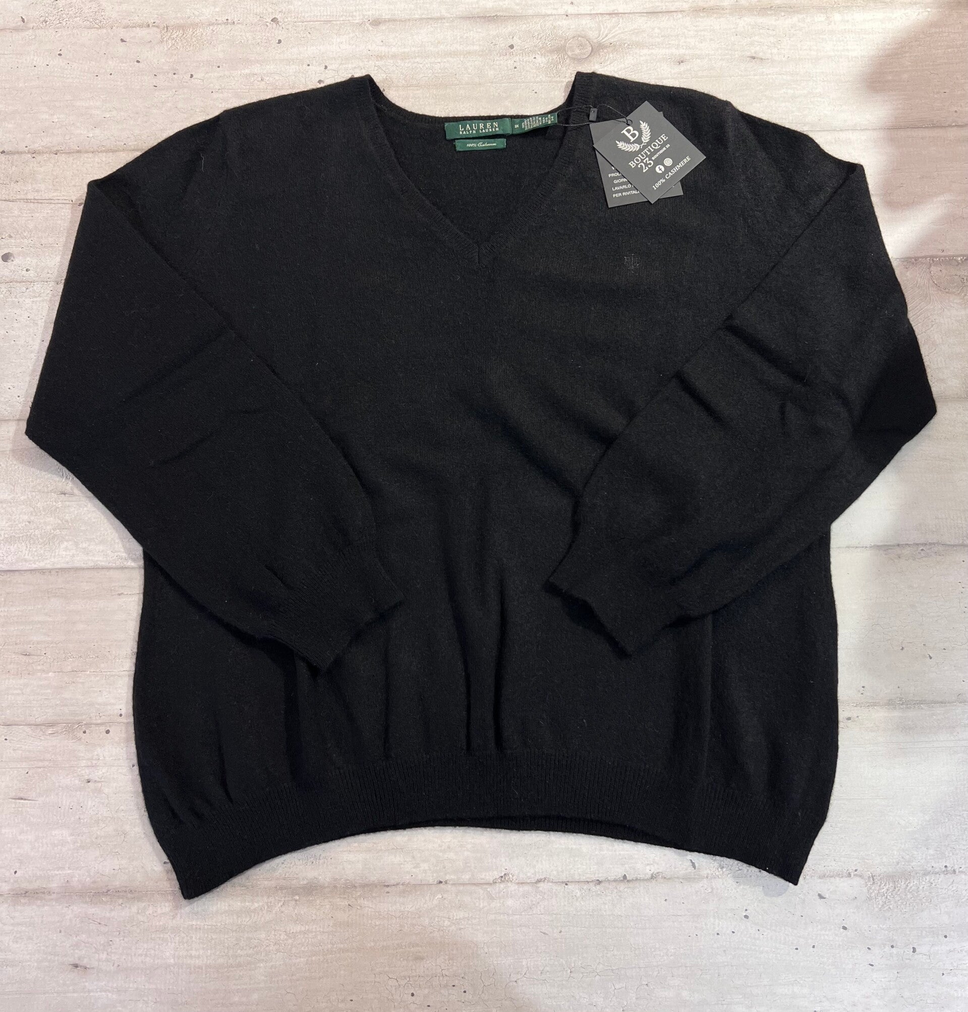 Maglione 100% Puro Cashmere Donna Lauren Ralph Lauren taglia 3XL
