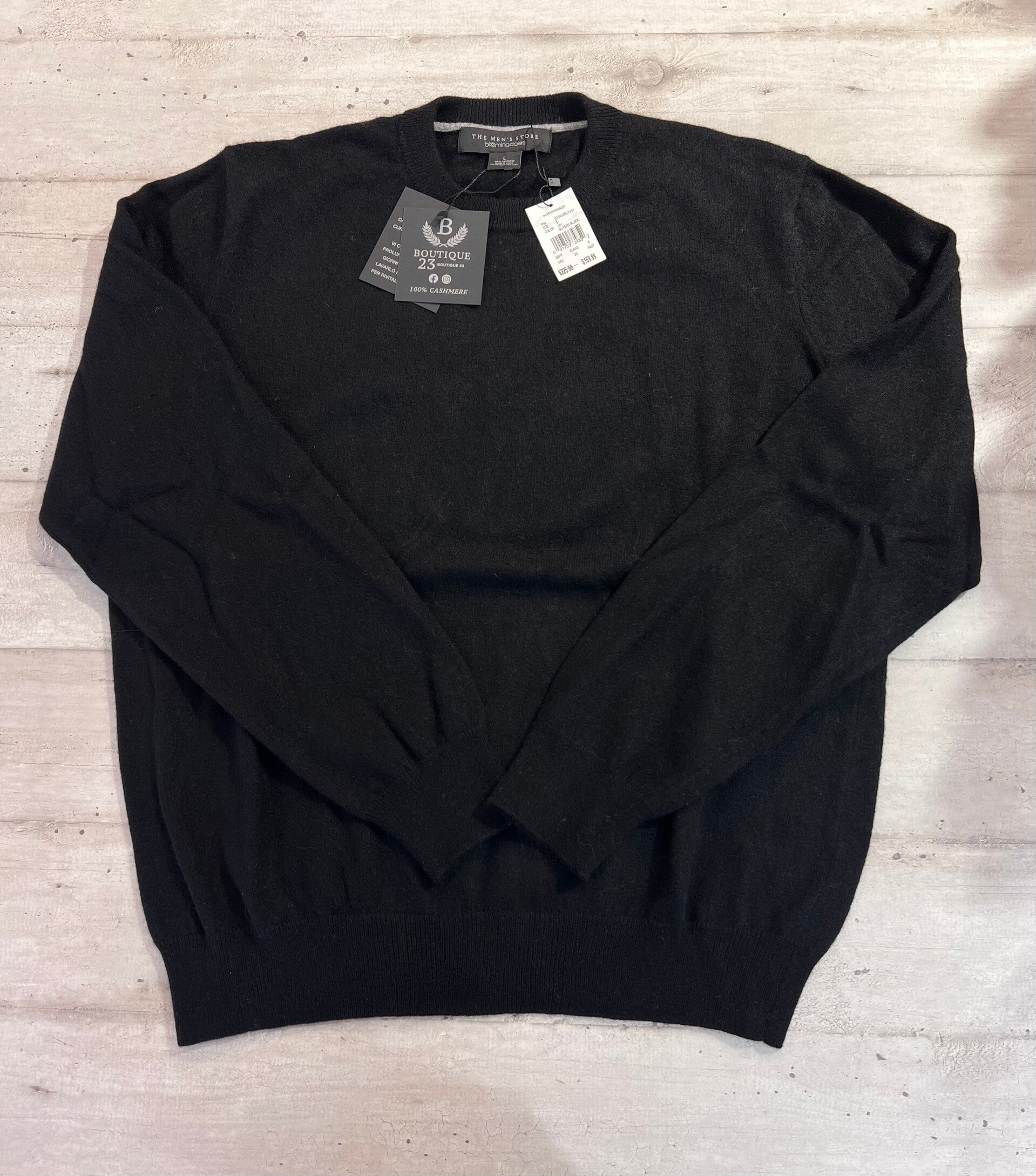 Maglione 100% Puro Cashmere Uomo Bloomingdale’s taglia L