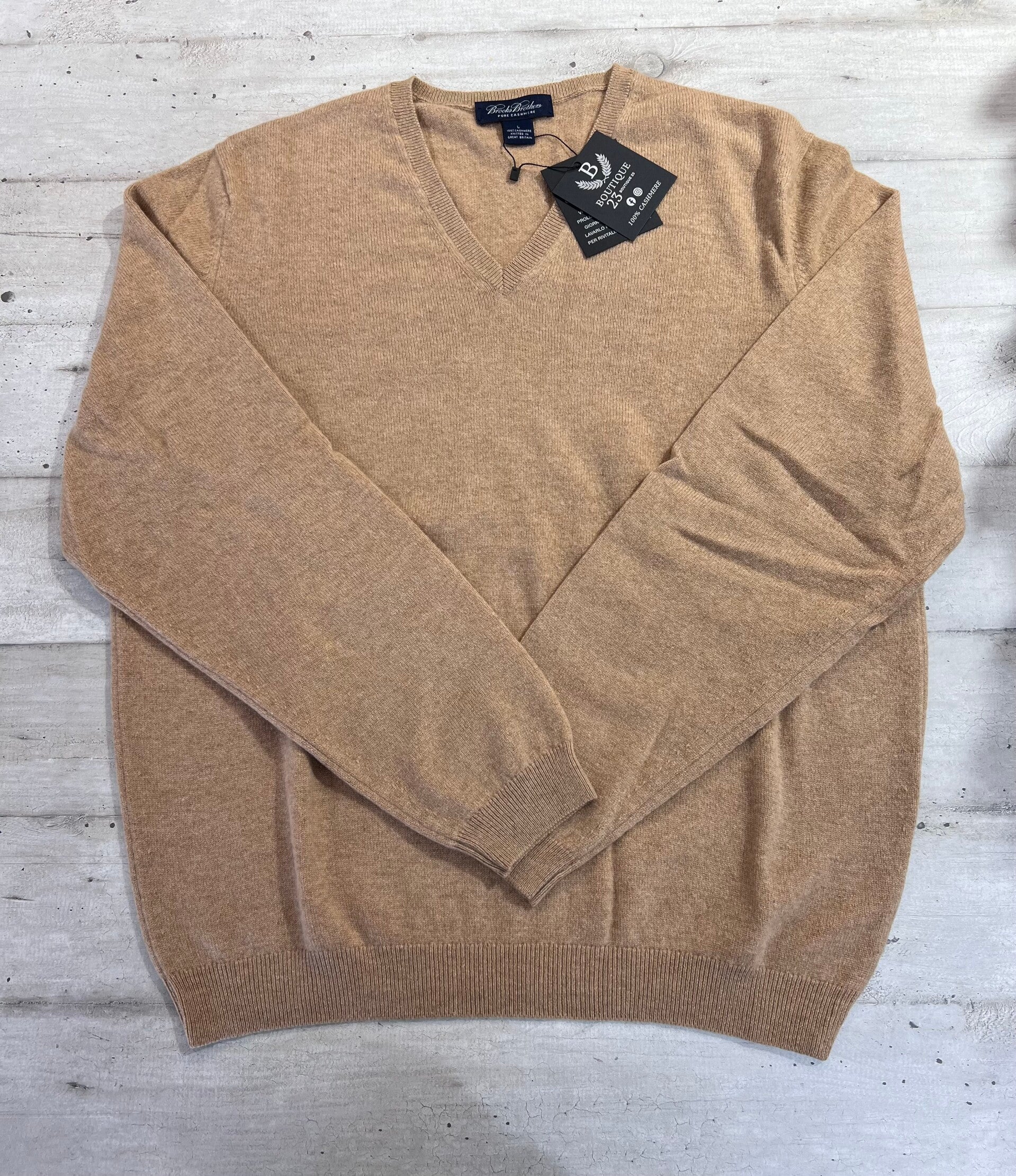 Maglione 100% Puro Cashmere Uomo Brooks Brothers taglia L