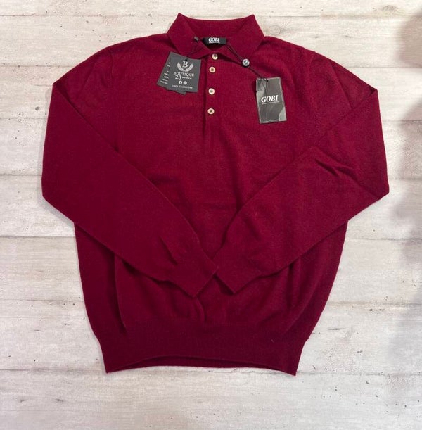 Maglione 100% Puro Cashmere Uomo Gobi taglia L