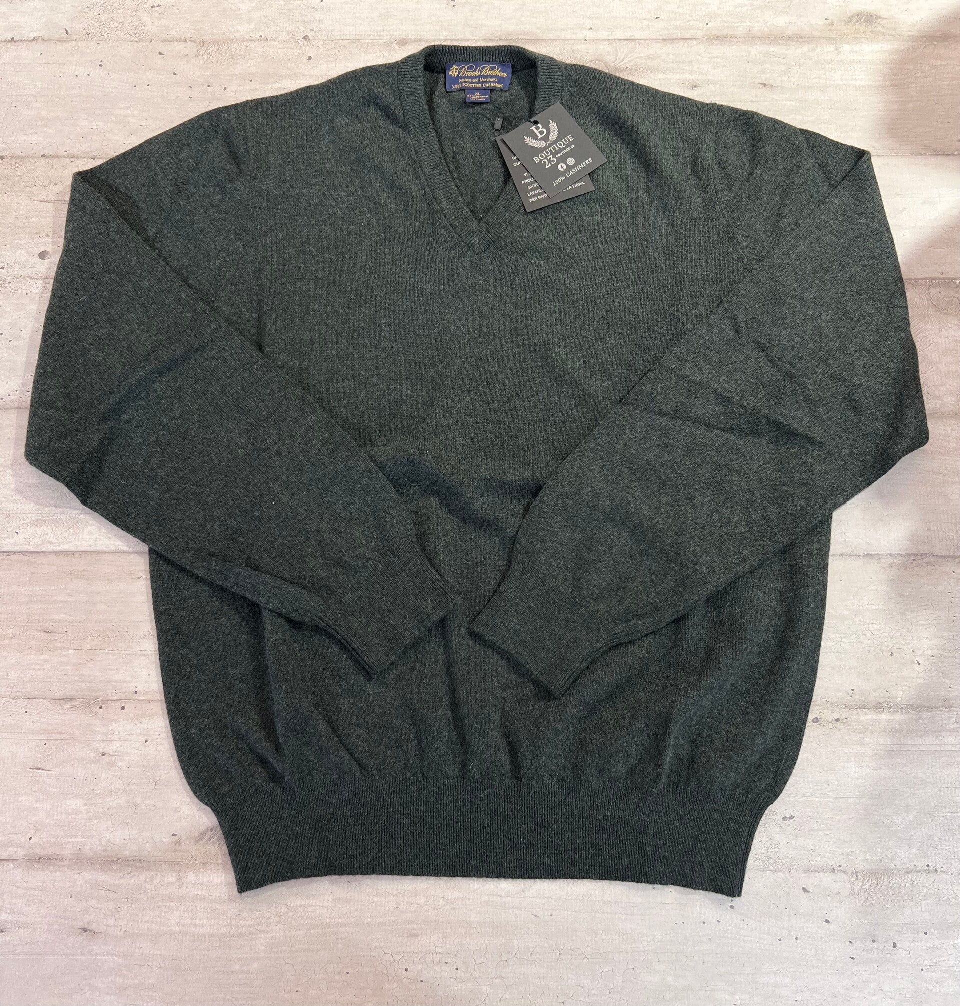 Maglione 100% Puro Cashmere Uomo Brooks Brothers taglia XL