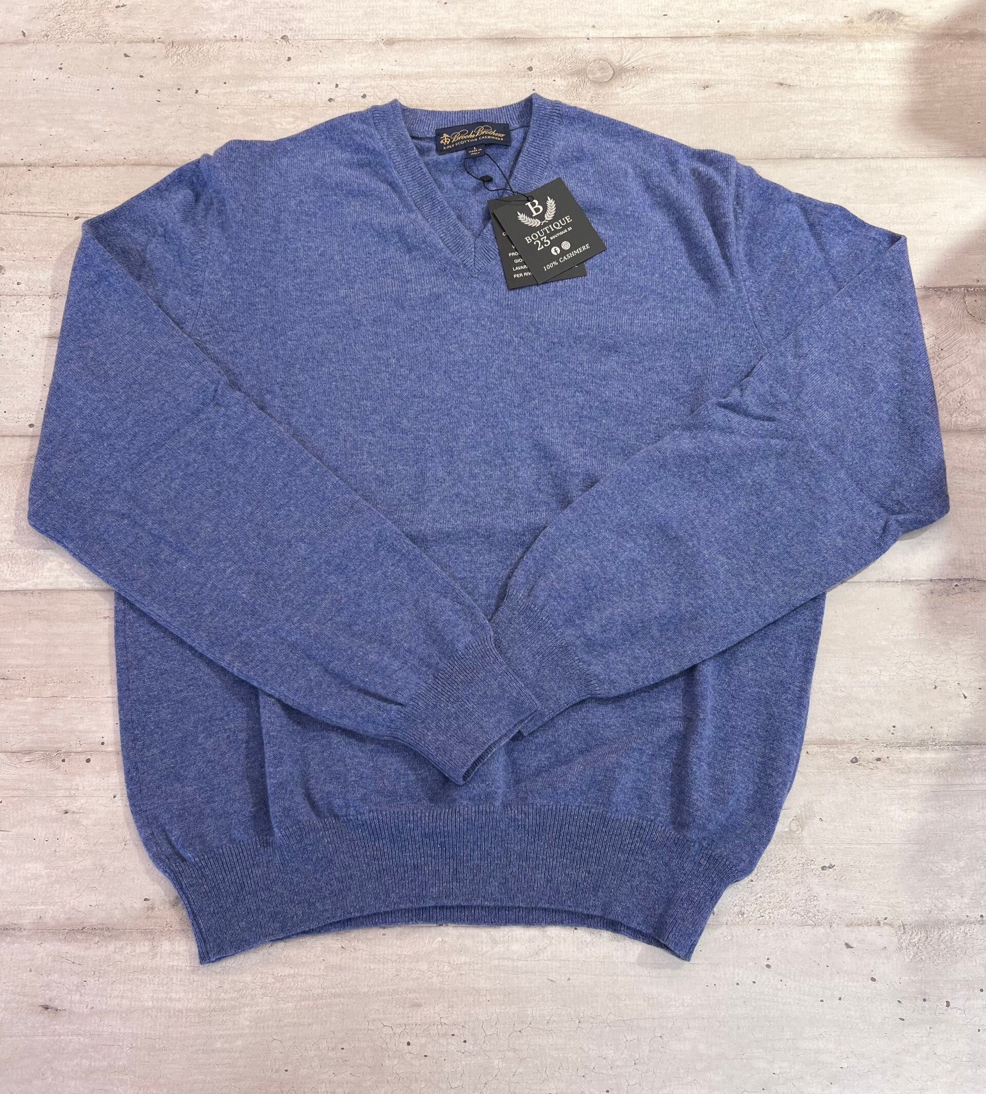 Maglione 100% Puro Cashmere Uomo Brooks Brothers taglia L