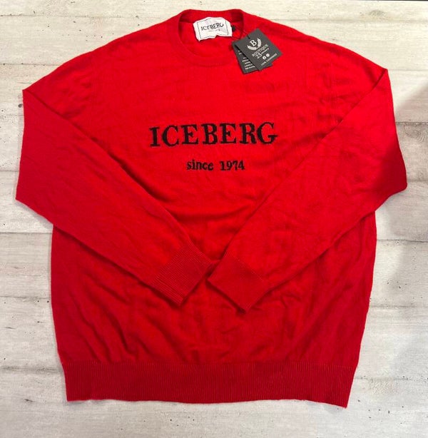 Maglione 100% Puro Cashmere Uomo Iceberg taglia 4XL