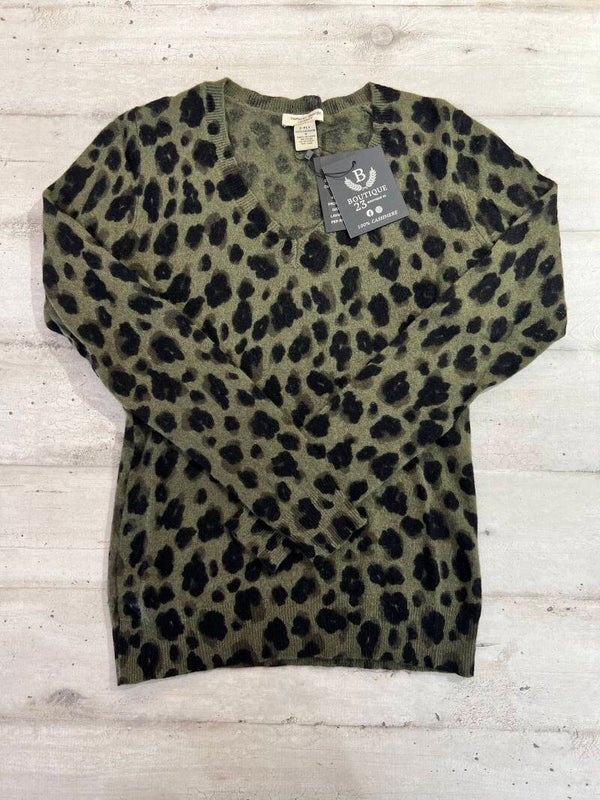 Maglione 100% Puro Cashmere Donna Vertical Design taglia S