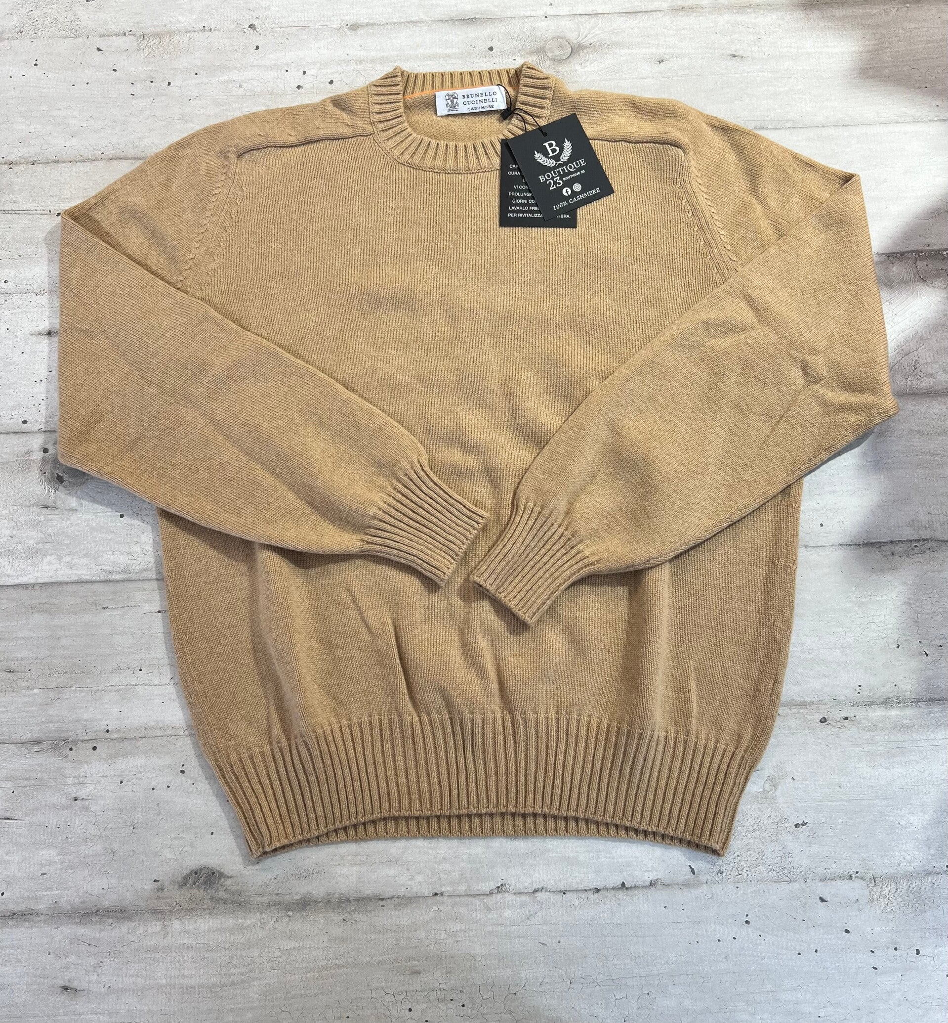 Maglione 100% Puro Cashmere Uomo Brunello Cucinelli taglia M