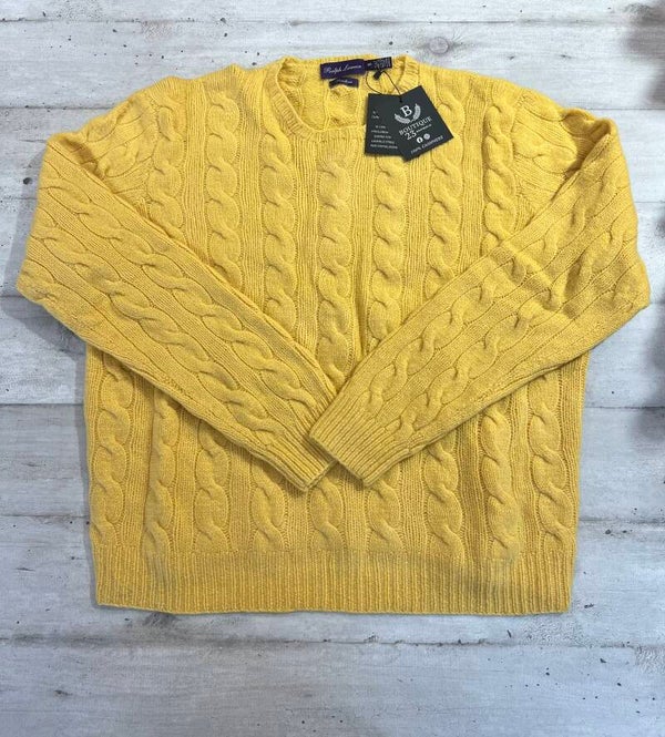 Maglione 100% Puro Cashmere Uomo Ralph Lauren Purple Label taglia XXL