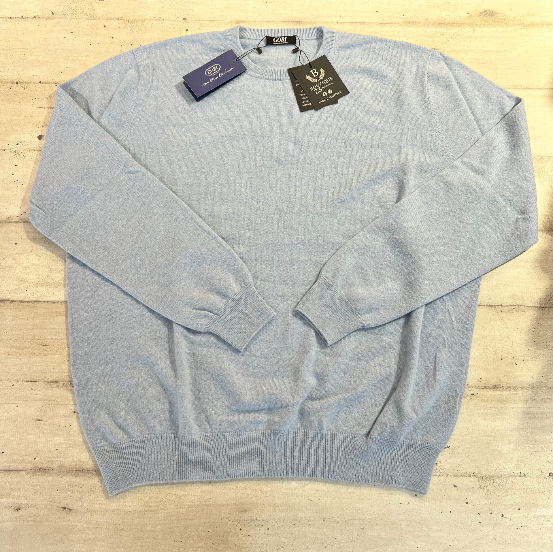 Maglione 100% Puro Cashmere Uomo Gobi taglia 3XL