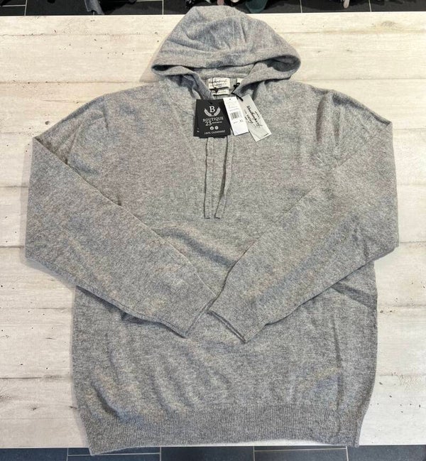 Felpa in maglia 100% Puro Cashmere Uomo Weatherproof taglia XL