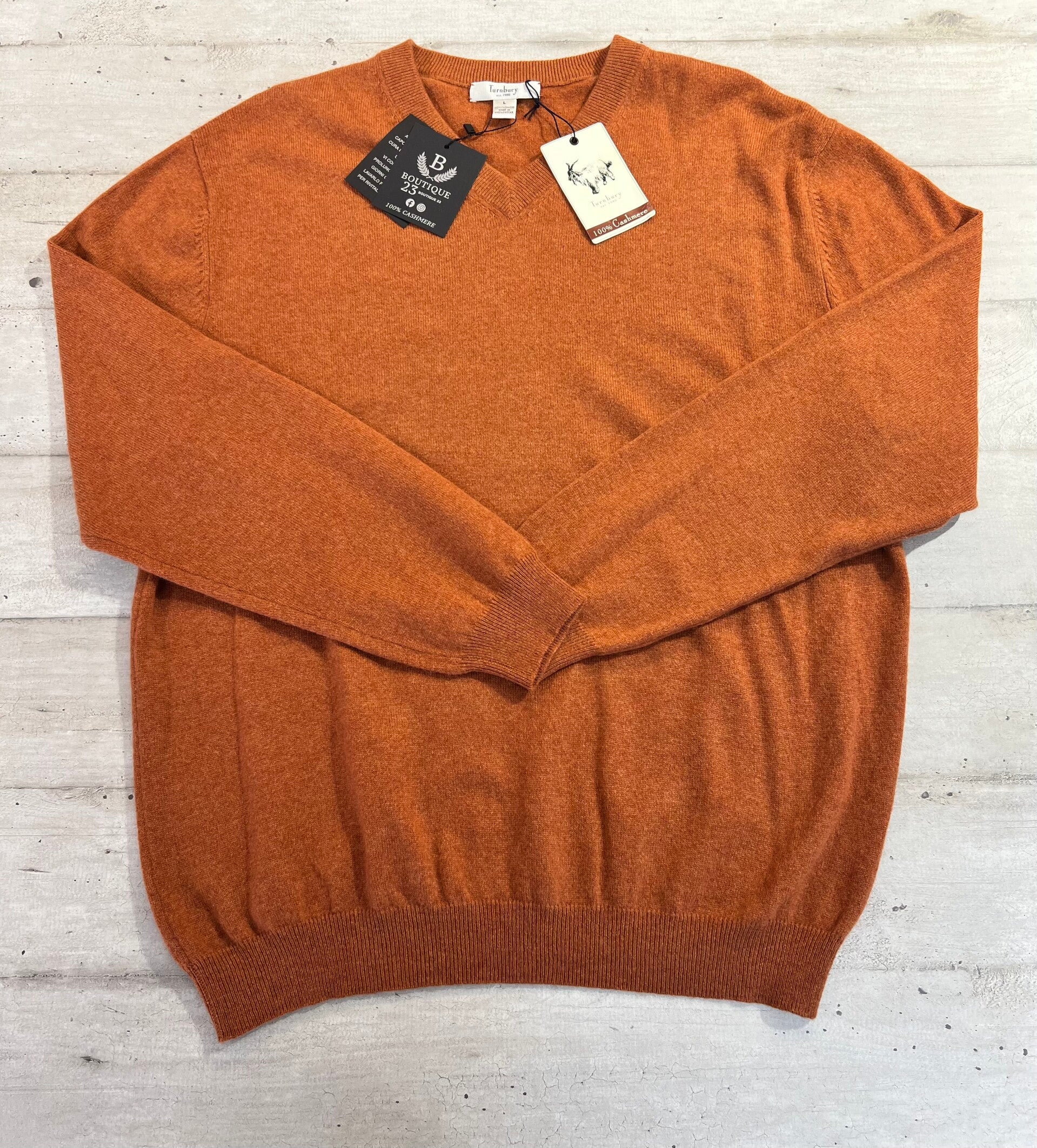 Maglione 100% Puro Cashmere Uomo Turnbury taglia L