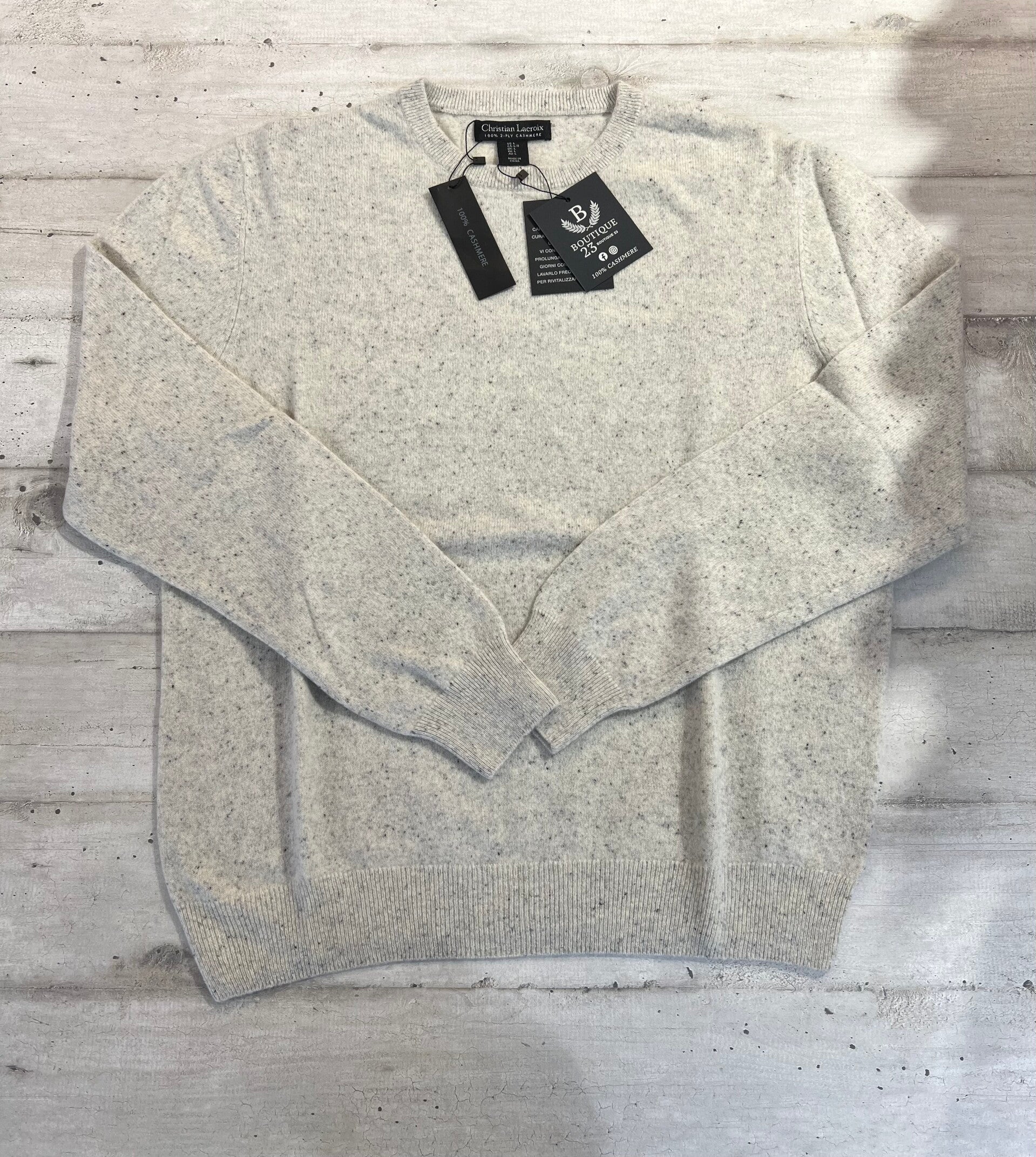 Maglione 100% Puro Cashmere Uomo Christian Lacroix taglia L