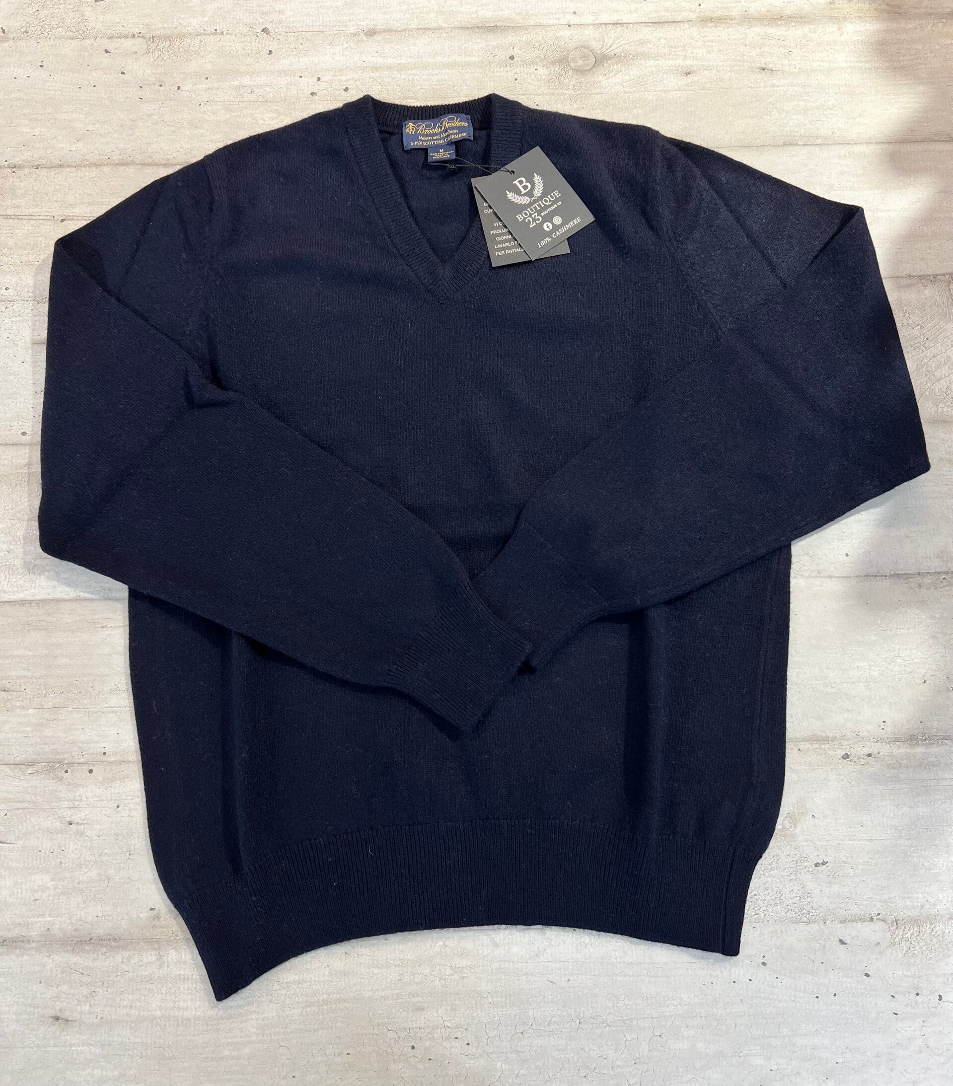Maglione 100% Puro Cashmere Uomo Brooks Brothers taglia M