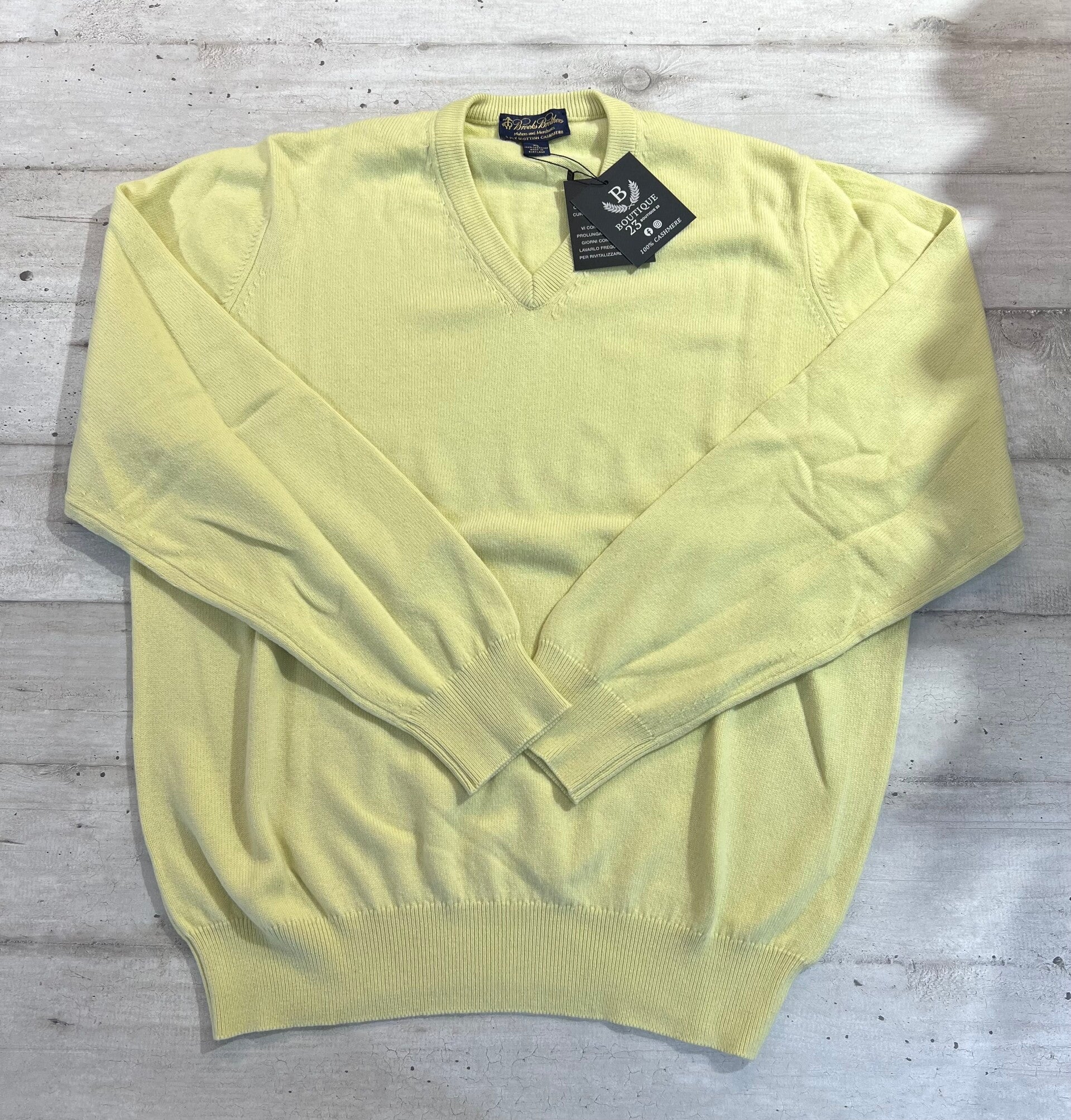 Maglione 100% Puro Cashmere Uomo Brooks Brothers taglia XL