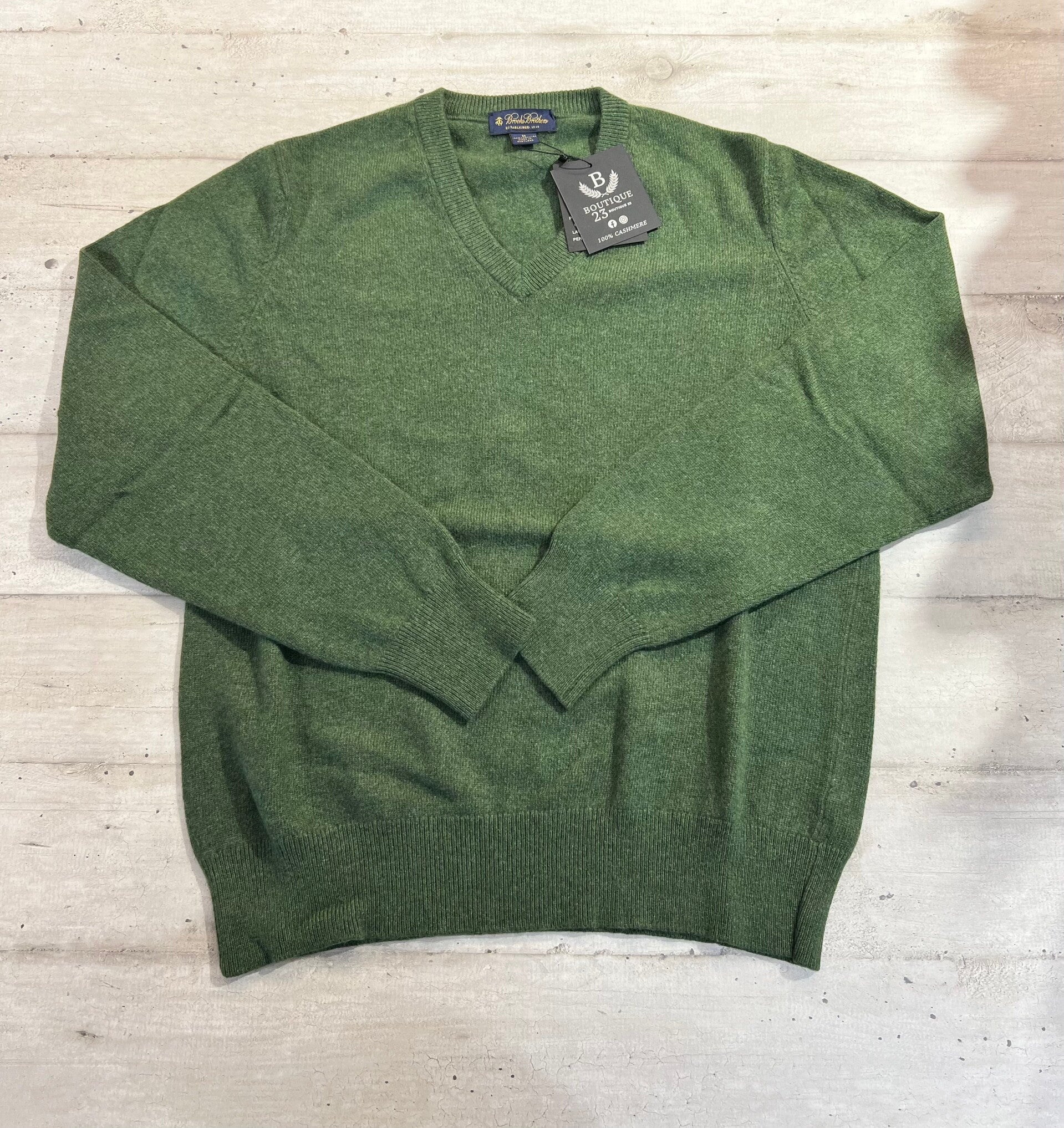 Maglione 100% Puro Cashmere Uomo Brooks Brothers taglia M