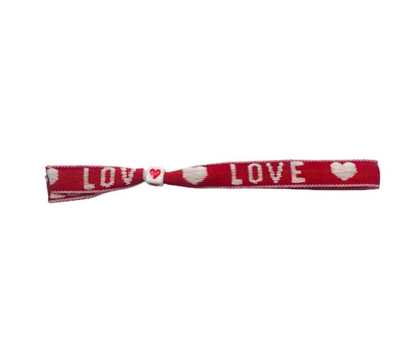 lint armbandje ★ love (rood)