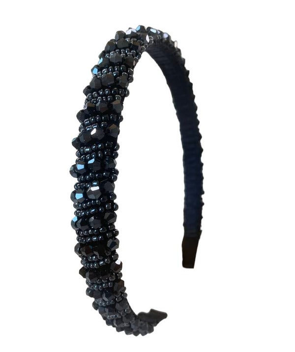 Haarband ★ glamour (donkerblauw)