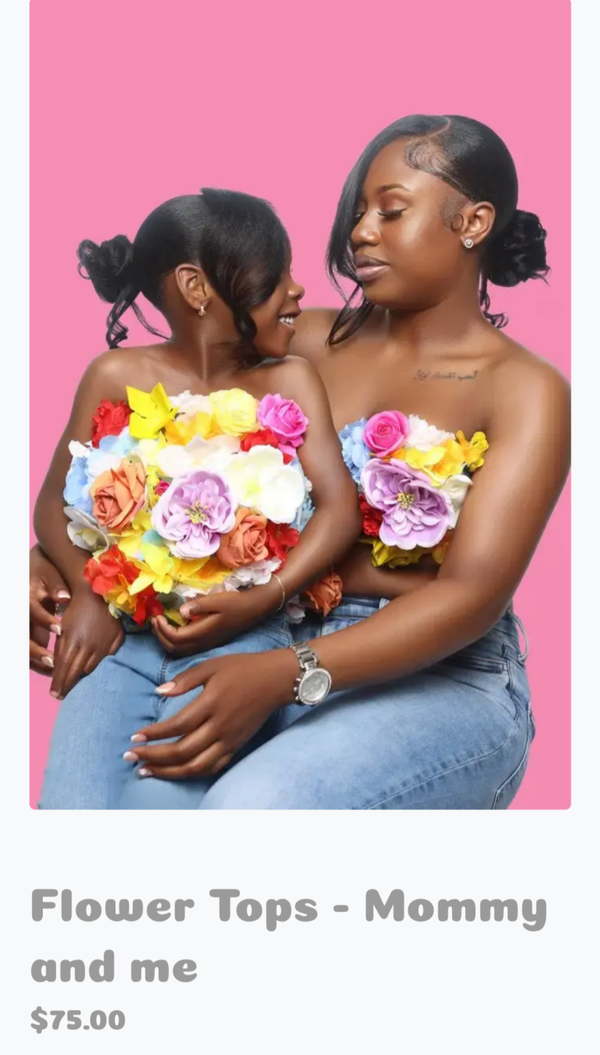 Custom mommy and me Floral Tops