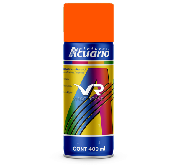 Pintura Spray ACUARIO Fluorescente Naranja