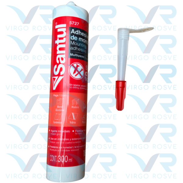 Adhesivo de Montaje Sin Clavos Multiusos 300ml SANTUL "5727"