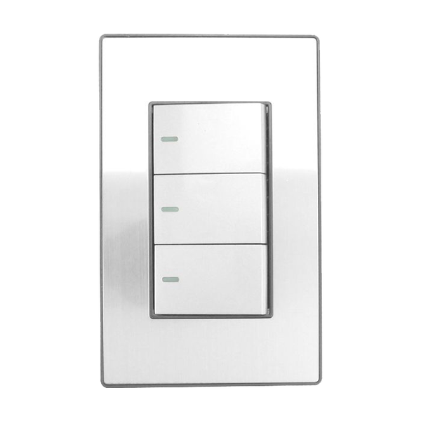 Placa Cordoba Apagador Triple SANELEC "4634"