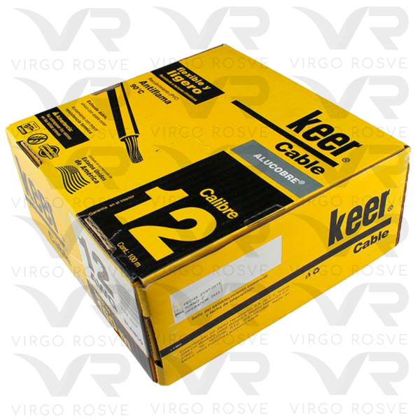 Cable THW KEER Calibre 12 C/100m Blanco "4081"