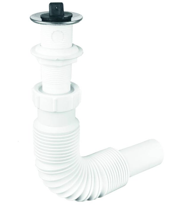 Cespol Flexible Para Lavabo Con Contracanasta Plastica EURO "130006"