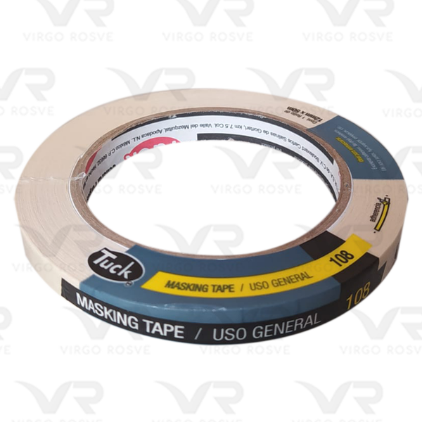 Cinta Masking TUCK 108 Uso Ferretero 1/2" (12mm x 50m)