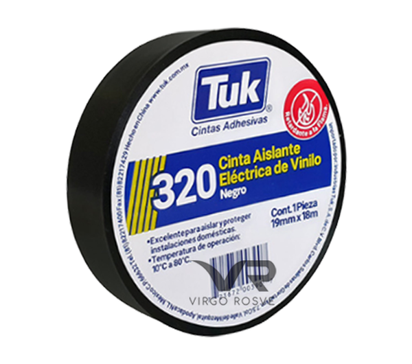 Cinta Aislar Eléctrica TUK 320 Grande 19mm x 18m 10pz