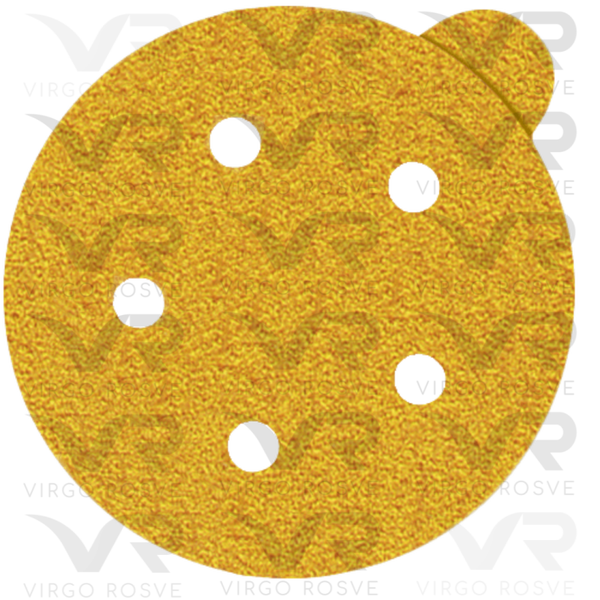 Disco Lija Velcro FANDELI Amarillo Perforado 5" 180 "06410"