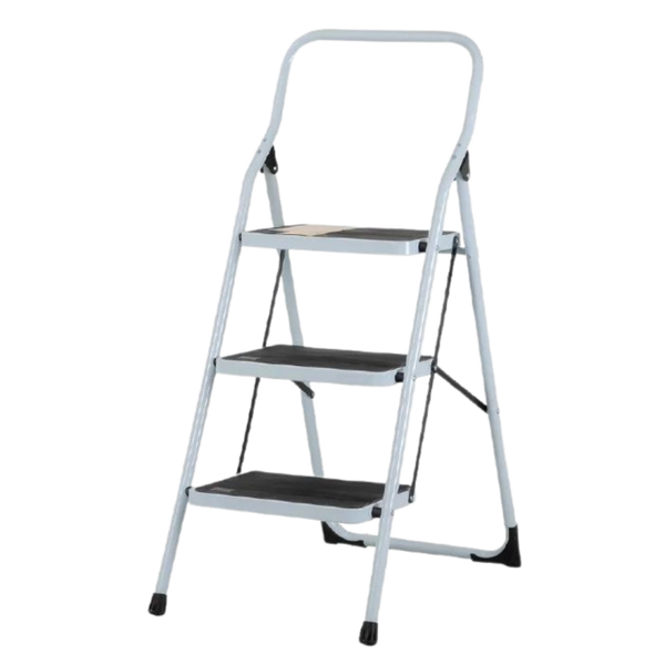 Escalera Tubular Plegable De Acero 3 Escalones SANTUL "7332"