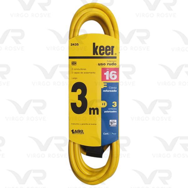 Extension Uso Rudo 3m Amarilla KEER "2435"